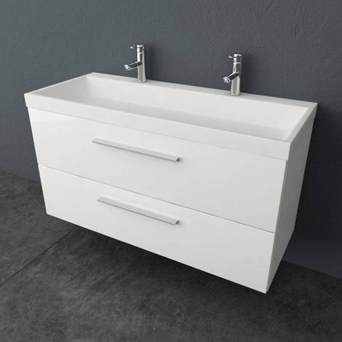 Тумба с раковиной Kolpa-san Jolie OUJ 120 120.6х66 см ДСП с ПВХ-пленкой белый 521530