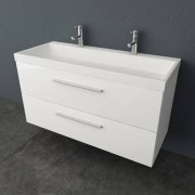 Тумба с раковиной Kolpa-san Jolie OUJ 120 120.6х66 см ДСП с ПВХ-пленкой белый 521530