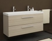 Тумба з раковиною Kolpa-san Jolie OUJ 120 120.6х66 см ДСП з ПВХ-плівкою сатин дуб 529220