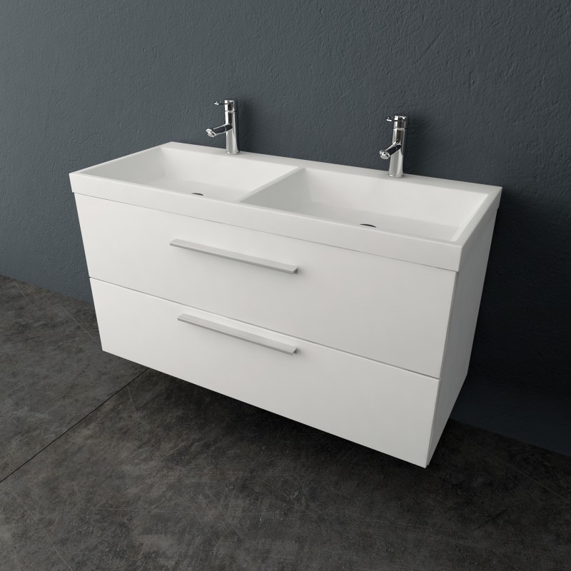 Тумба с раковиной Kolpa-san Jolie OUJ 120/2 120.6х66 см ДСП с ПВХ-пленкой белый 502840