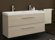 Тумба с раковиной Kolpa-san Jolie OUJ 120/2 120.6х66 см ДСП с ПВХ-пленкой сатин дуб 529230