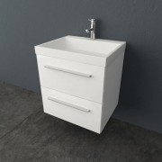 Тумба с раковиной Kolpa-san Jolie OUJ 60 60.6х66 см ДСП с ПВХ-пленкой белый 521510