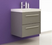 Тумба с раковиной Kolpa-san Jolie OUJ 60 60.6х66 см ДСП с ПВХ-пленкой антрацит 530430