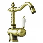 Смеситель для биде GRB Clasica Retro 1866 однорычажный с донным клапаном состаренная латунь 921799
