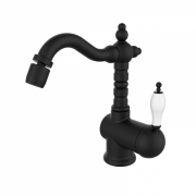 Змішувач для біде GRB Clasica Retro 1866 одноважельний з донним клапаном чорний 921720