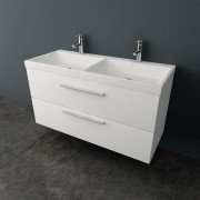 Тумба с раковиной Kolpa-san Jolie OUJ 120/2 120.6х66 см ДСП с ПВХ-пленкой белый 502840