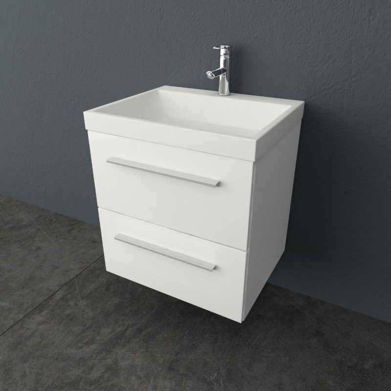 Тумба з раковиною Kolpa-san Jolie OUJ 60 60.6х66 см ДСП з ПВХ-плівкою білий 521510