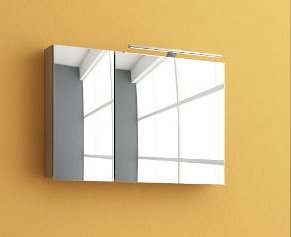 Зеркальный шкаф Kolpa-san Jolie TOJ 90 подвесной 90х62 см ДСП сатин бук 529250