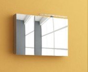 Зеркальный шкаф Kolpa-san Jolie TOJ 90 подвесной 90х62 см ДСП сатин бук 529250