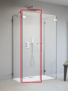 Душевая дверь Radaway Arta DWD+2S Door C 60 левая хром прозрачное стекло 386054-03-01L