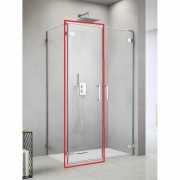 Душевая дверь Radaway Arta DWD+2S Door C 55 левая хром прозрачное стекло 386053-03-01L