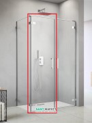 Душевая дверь Radaway Arta DWD+S Door C 45 левая хром прозрачное стекло 386056-03-01L