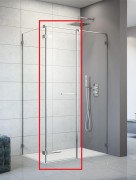 Душевая дверь Radaway Arta KDS II Door C 528 левая хром прозрачное стекло 386521-03-01L