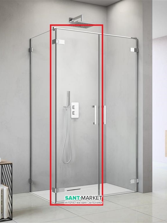 Душові двері Radaway Arta DWD + S Door C 60 ліва хром прозоре скло 386059-03-01L