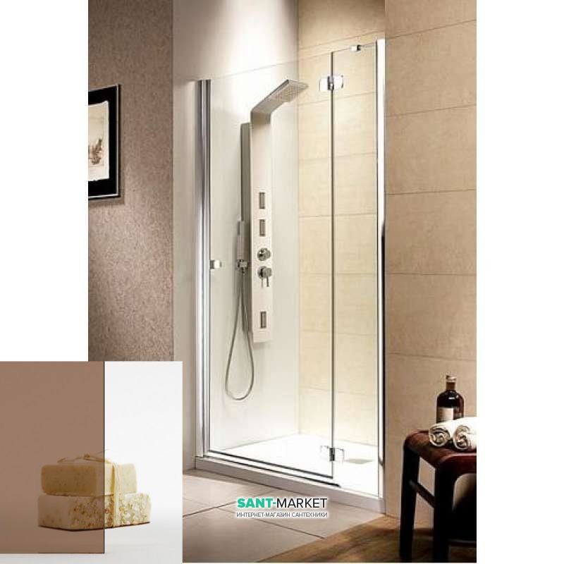 Душові двері Radaway Fuenta DWJ 80 права хром / коричневе скло 381012-08NR