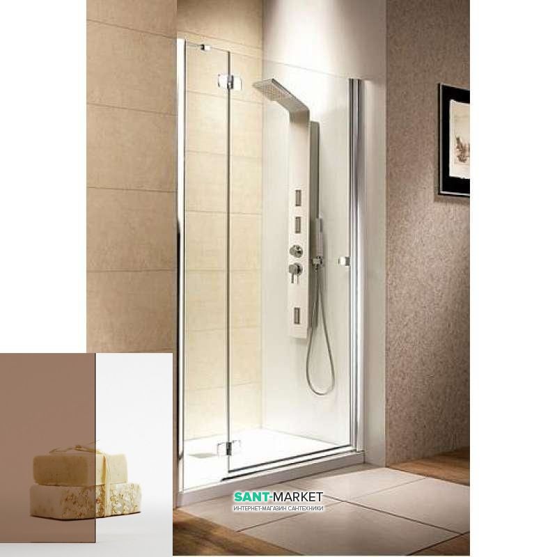 Душевая дверь Radaway Fuenta DWJ 100 левая хром/коричневое стекло 381014-08NL