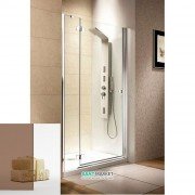 Душові двері Radaway Fuenta DWJ 80 ліва хром / коричневе скло 381012-08NL