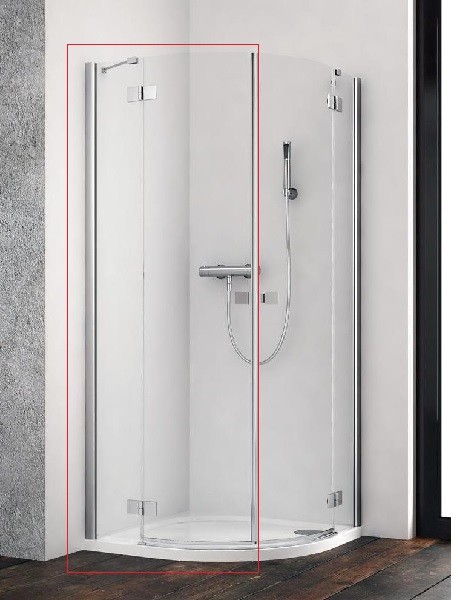 Душові двері Radaway Essenza New PDD 80 ліва хром / прозоре скло 385002-01-01L