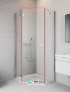 Душові двері Radaway Essenza New PTJ ліва хром / прозоре скло 385010-01-01L