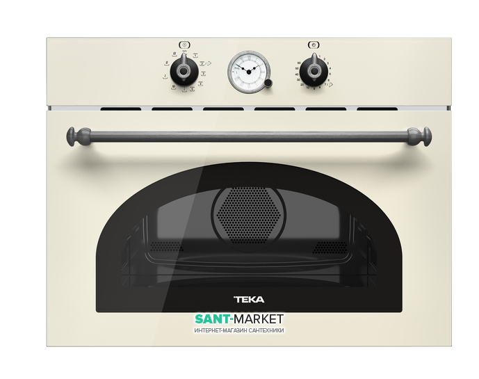Встраиваемая микроволновая печь с грилем Teka Rustica MWR 32 BIA ATS ваниль/затемненное серебро 111940001