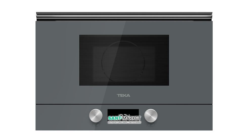 Вбудована мікрохвильова піч з грилем Teka UrbanColor ML 8220 BIS ST без рамки сірий камінь 112030002