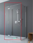 Душові двері Radaway Essenza New KDJ + S 120 ліва хром / прозоре скло 385024-01-01L