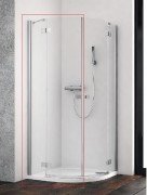 Душові двері Radaway Essenza New PDD 80 ліва хром / прозоре скло 385002-01-01L