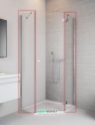 Комплект стенок Radaway Essenza New PTJ 90Zх90S хром/прозрачное стекло 385050-01-01