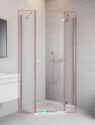 Комплект стінок Radaway Essenza New PTJ 100Zх90S хром / прозоре скло 385057-01-01