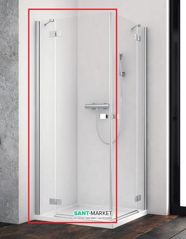 Душові двері Radaway Essenza New KDD 80 ліва хром / прозоре скло 385061-01-01L