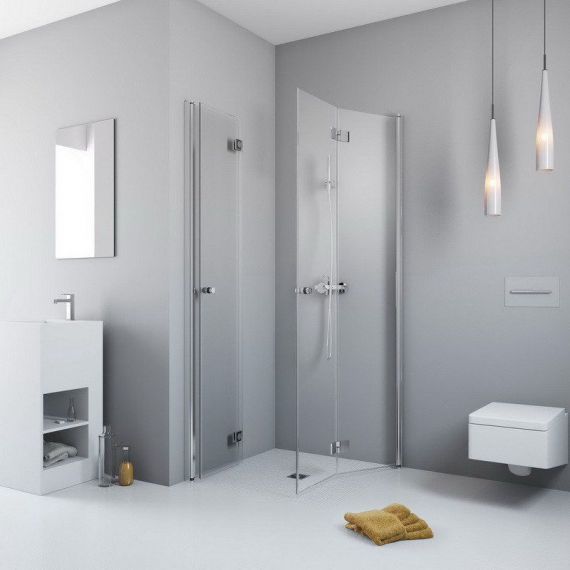 Душові двері Radaway Essenza New KDD-B 80 ліва хром / прозоре скло 385070-01-01L