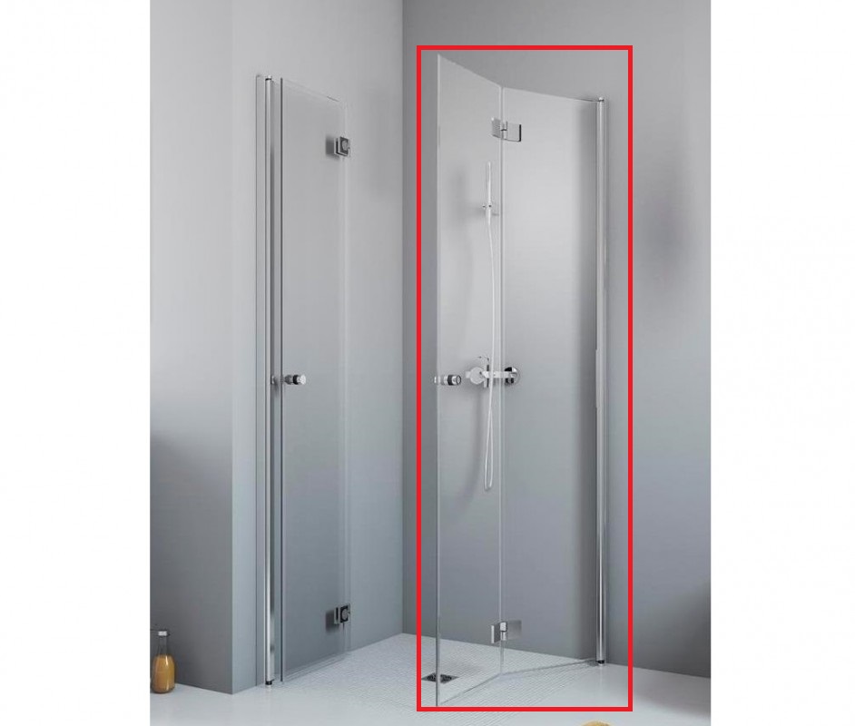 Душові двері Radaway Essenza New KDD-B 80 права без порога хром / прозоре скло 385070-01-01RB