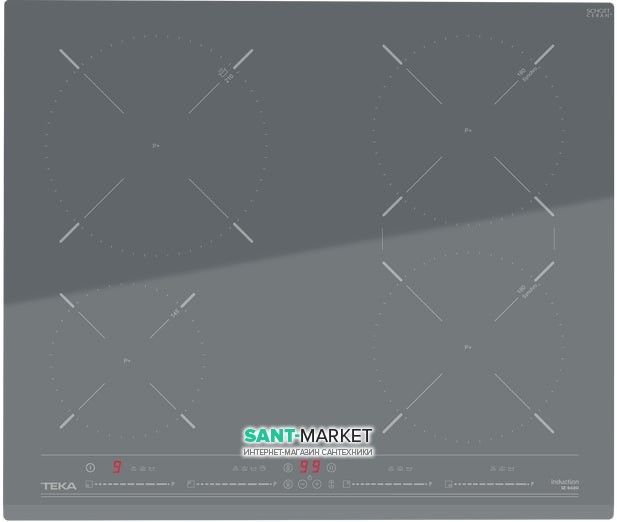 Варочная поверхность индукционная Teka UrbanColor IZ 6420 ST серый камень 112510008