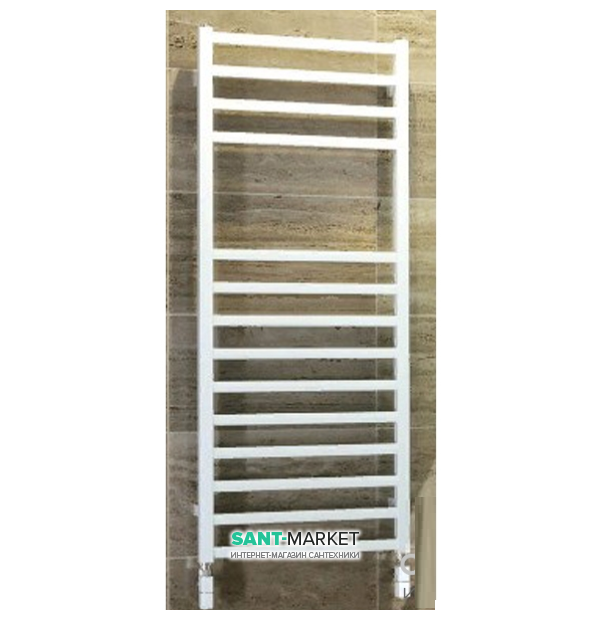 Электрический полотенцесушитель скрытого подключения Scirocco Quadro хром QUA 12x50E+KQE CR 500x1200