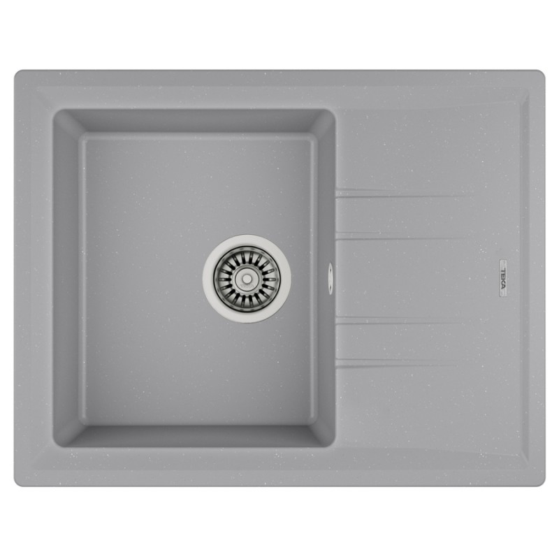 Мийка для кухні Teka Stone 45 B-TG 1B 1D врізна 1 чаша сірий металік 115330042