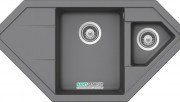 Мойка для кухни Teka Astral 80 Е-TG врезная 2 чаши серый металлик 88935