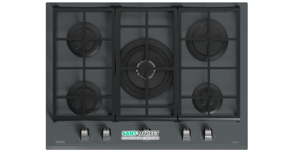 Варильна поверхня газова Teka UrbanColor GZC 75330 XBN ST сірий камінь 112570101