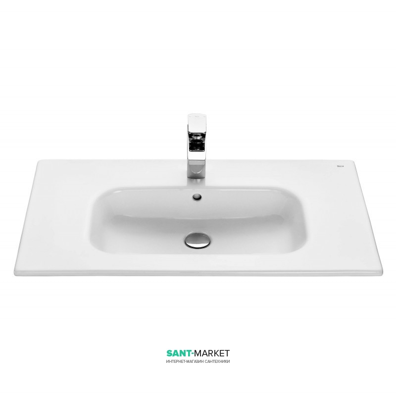 Раковина для ванної кімнати Roca Victoria-N з установкою на тумбу 800х460 мм кераміка білий A32799C000