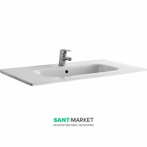 Раковина для ванной комнаты Roca Victoria-N с установкой на тумбу 700х460 мм керамика белый A32799D000