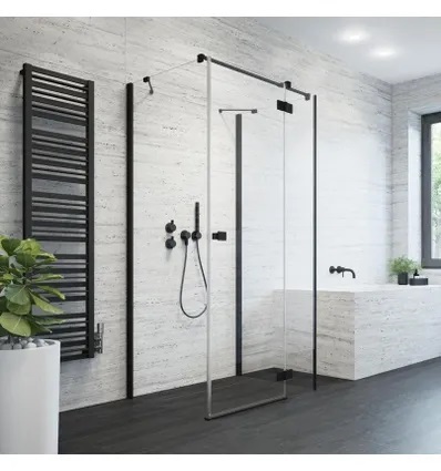 Душевая дверь Radaway Essenza New Black KDJ+S 110 правая чёрный/прозрачное стекло 385023-54-01R