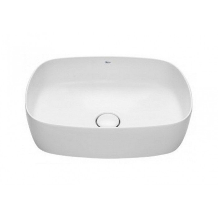 Раковина для ванної кімнати Roca Inspira Soft 55х37 см накладна кераміка білий A327504000