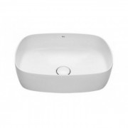 Раковина для ванної кімнати Roca Inspira Soft 55х37 см накладна кераміка білий A327504000