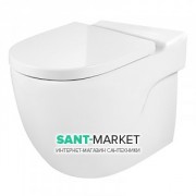 Унітаз підлоговий пристінний Roca Meridian Rimless 37х60 см кераміка білий A34224L000