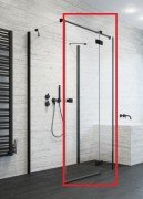 Душові двері Radaway Essenza New Black KDJ + S 80 права чорний / прозоре скло 385021-54-01R