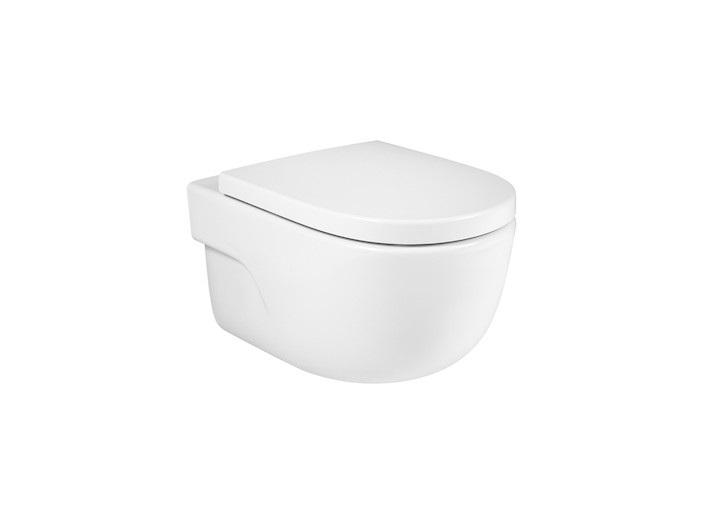 Унитаз подвесной Roca Meridian Rimless 36х56 см керамика белый A34624L000