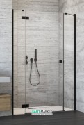 Душові двері Radaway Essenza New Black DWJS 110 ліва чорний / прозоре скло 384090-54-01 + 385030-54-01L