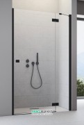 Душові двері Radaway Essenza New Black DWJ 80 права чорний / прозоре скло 385012-54-01R