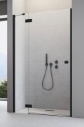 Душові двері Radaway Essenza New Black DWJ 80 ліва чорний / прозоре скло 385012-54-01L