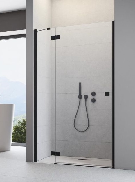Душевая дверь Radaway Essenza New Black DWJ 120 левая чёрный/прозрачное стекло 385016-54-01L