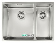 Мойка для кухни Teka BE LINEA R15 2B 580 под столешницу 2 чаши нержавеющая сталь 10125167